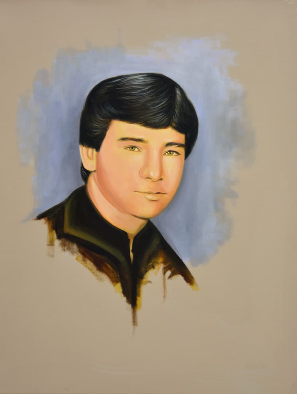 نقاشی چهره شهید محمد کاوندی